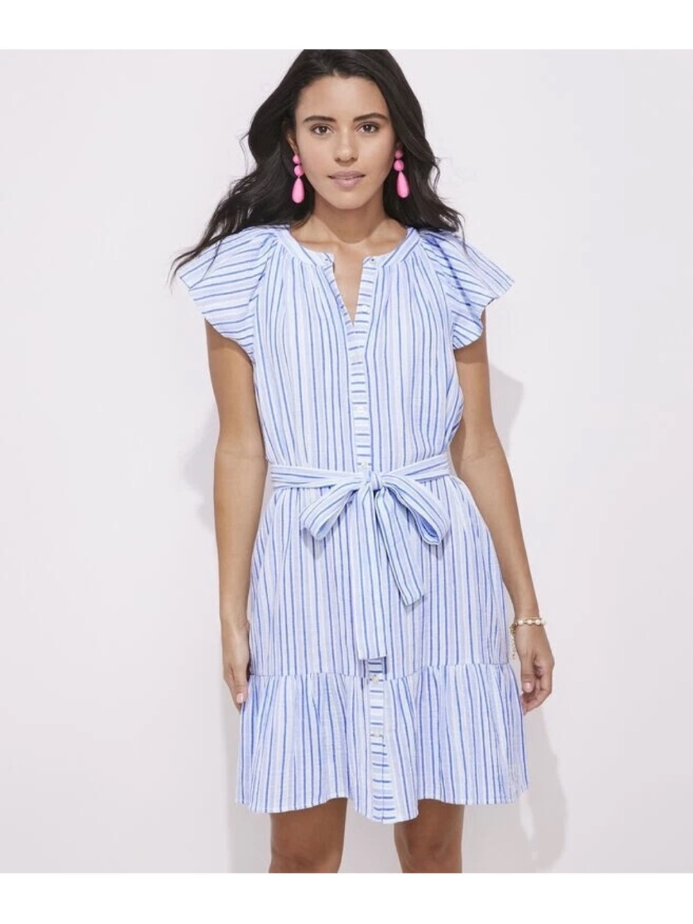 Vineyard Vines Seastitch double gauze shirt dress